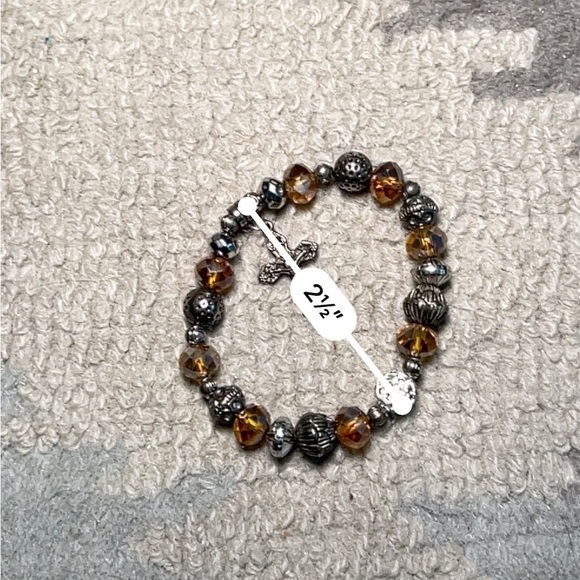 Set of two brown colored beaded bracelets - Picture 7 of 7